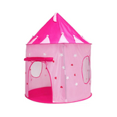 Pink Princess Play Tent for Kids - Foldable Indoor/Outdoor Castle Tent with Luminous Effect